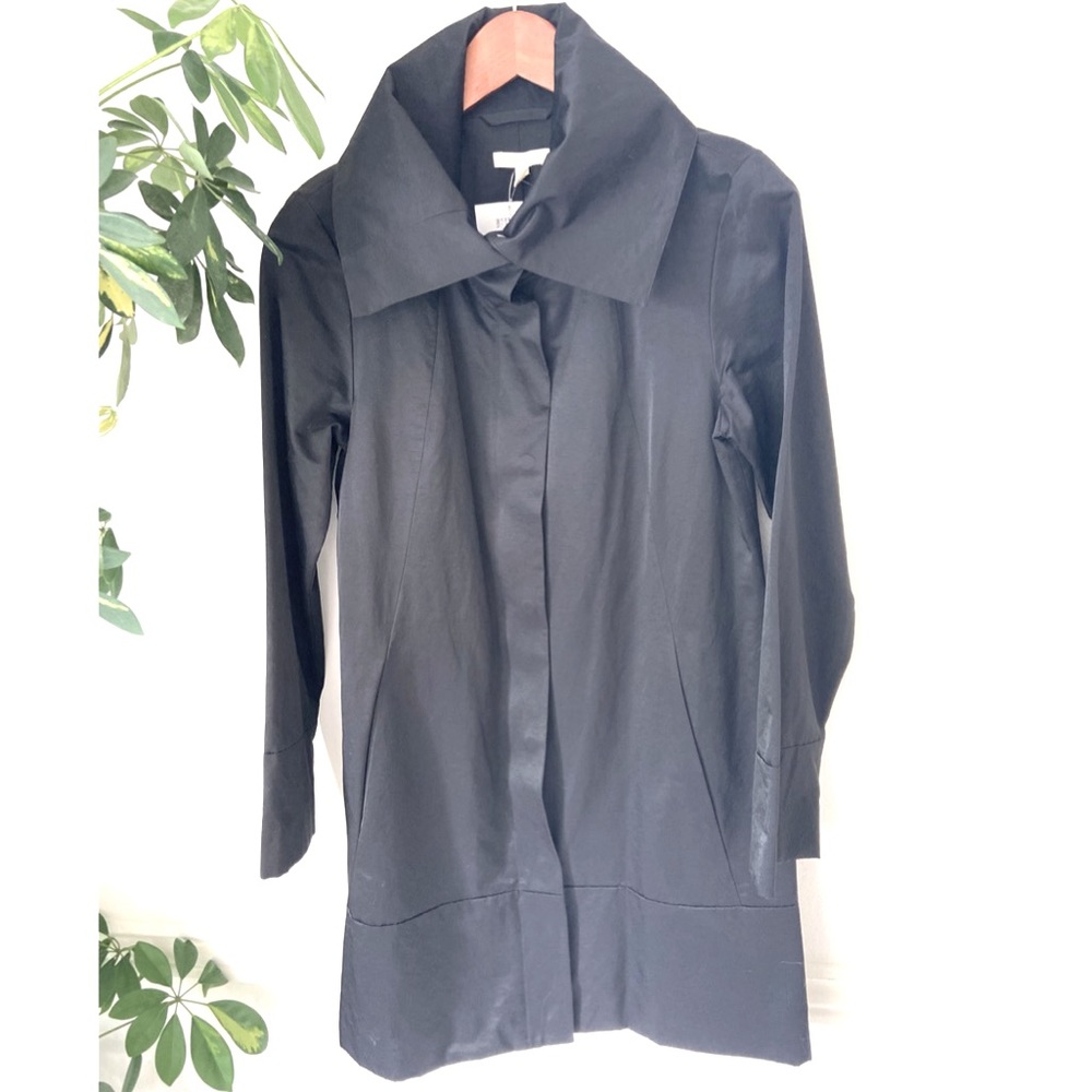 Eileen Fisher Black Trench Coat~ SZ X S
